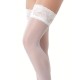 Красиви бели секси чорапи с дантелен край | цена 44.91 лв.